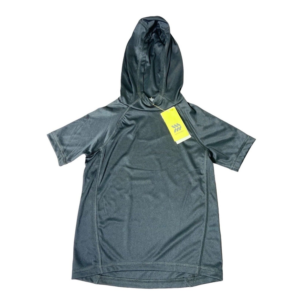 All In Motion Boys Hooded Tee Black Pullover ~ Size XS 4/5 ~‎ NWT